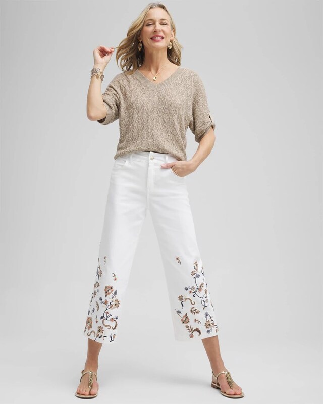 Mini Sequin Stitch Pullover Sweater - image 2
